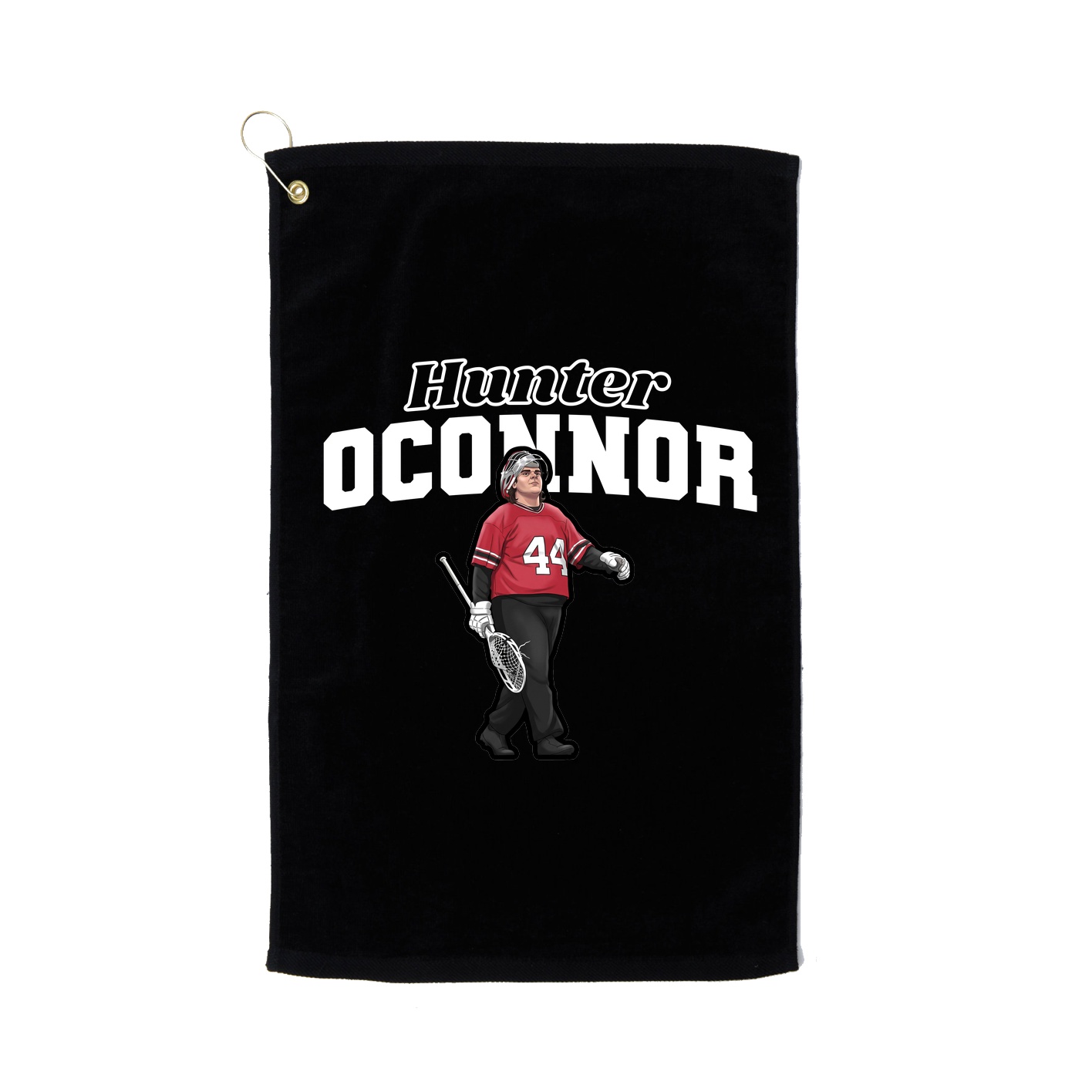 Golf Towel — Name Arch in Black