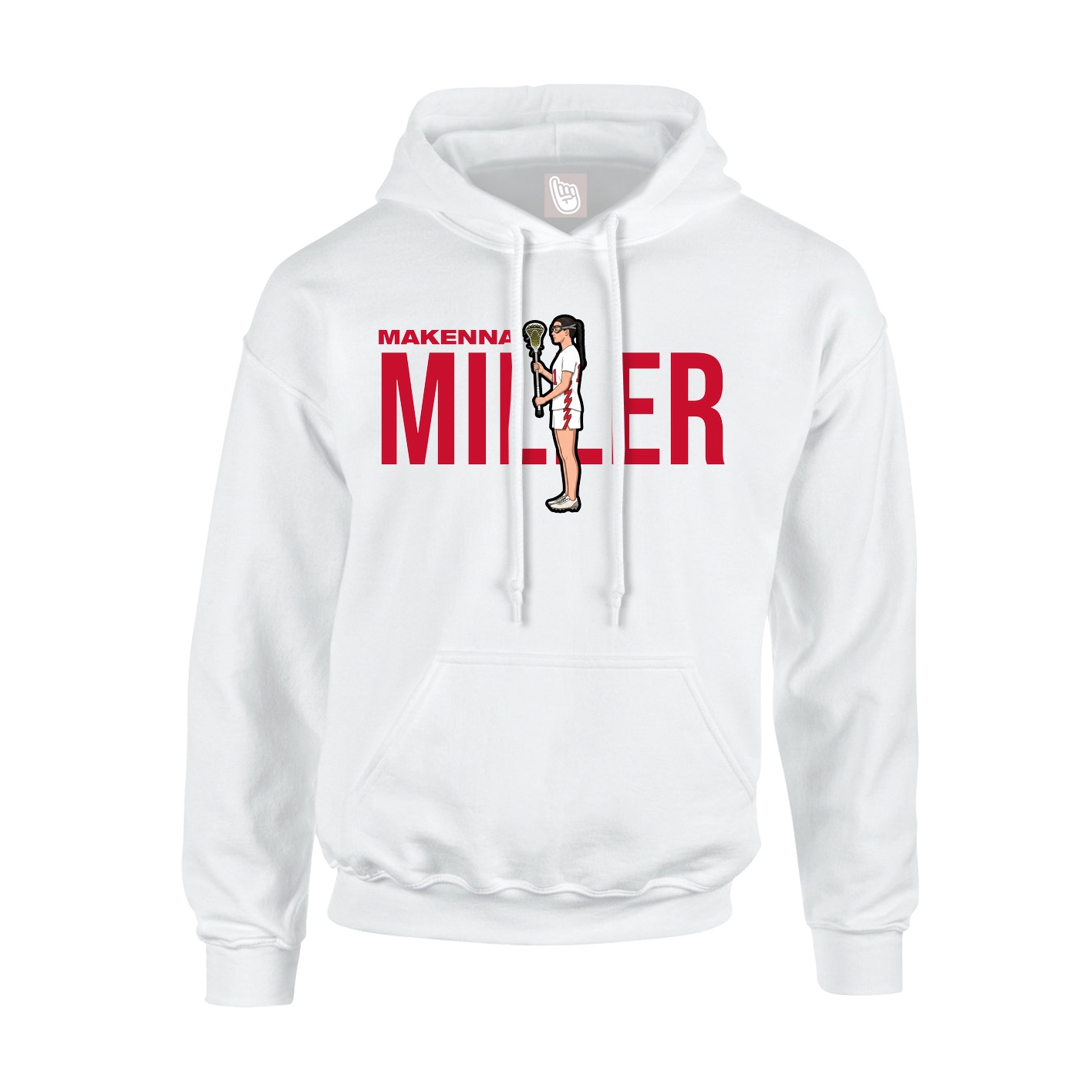 Hoodie — Player Name in White