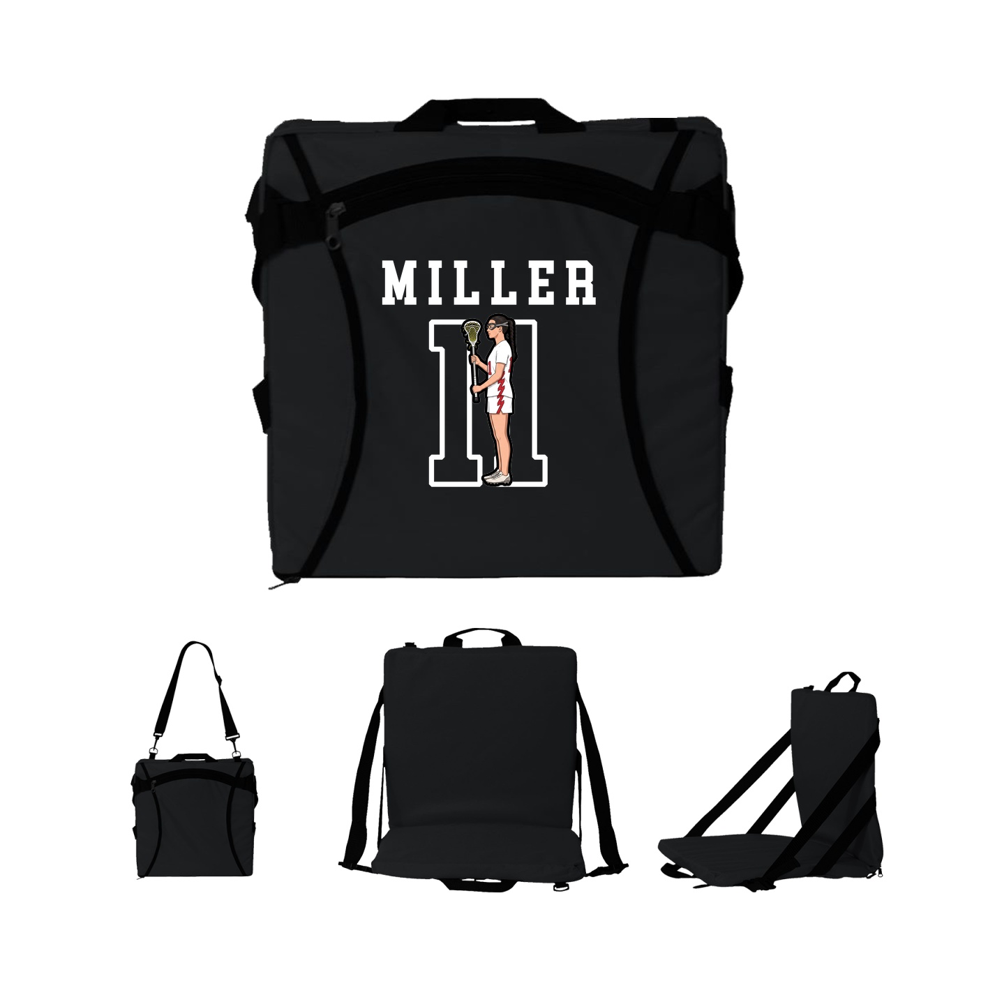 Folding Stadium Seat — Shirsey in Black