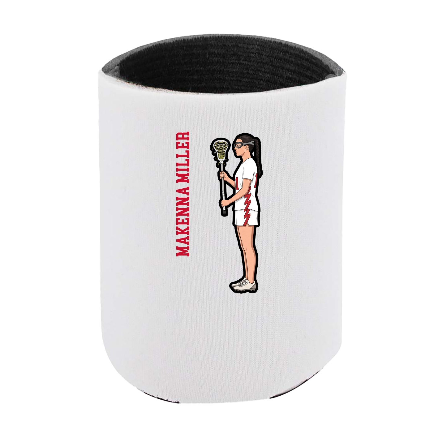 Can Holder — Name Vertical in White