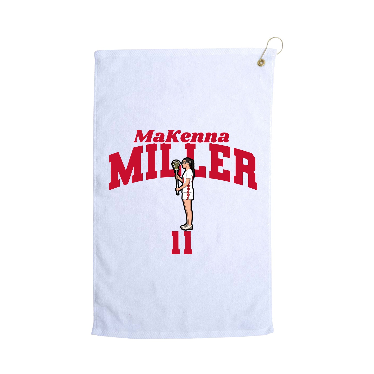 Golf Towel — Signature Arch in White