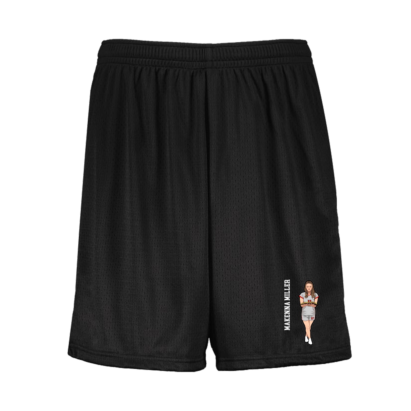 Shorts — Name Vertical in Black