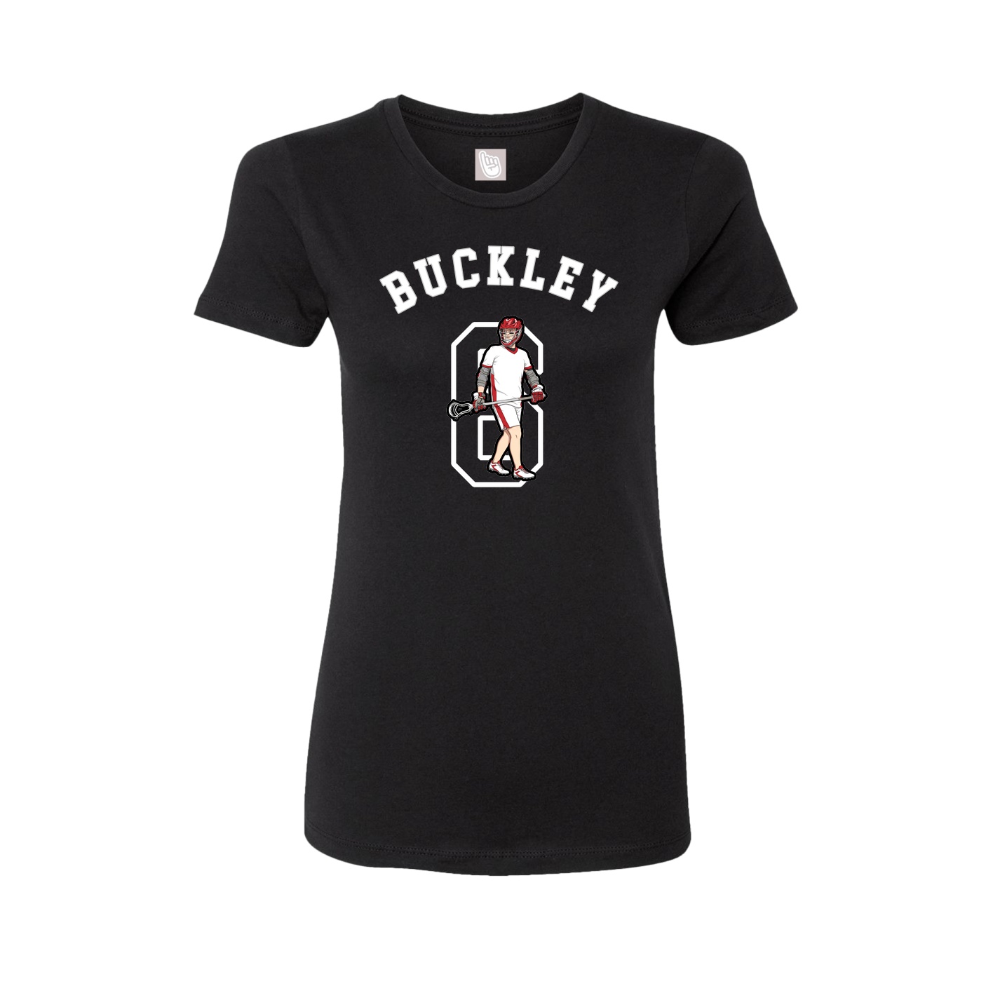 Fitted Women's Tee — Shirsey Arch in Black