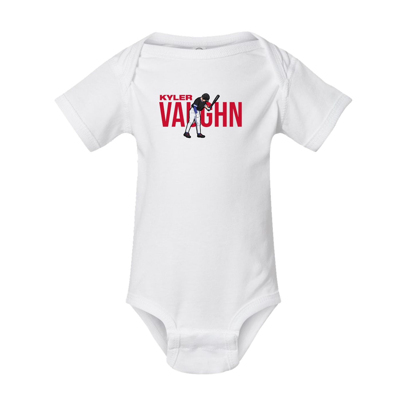 Baby Onesie — Player Name in White