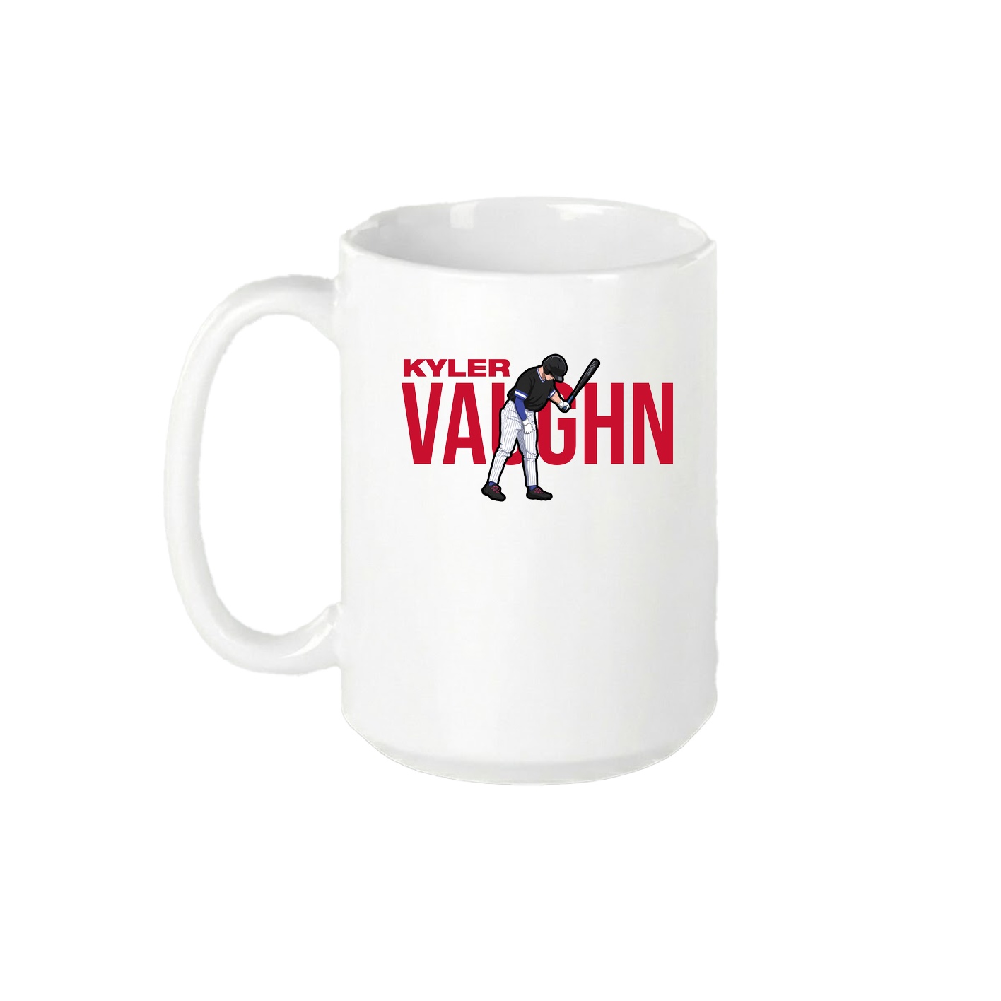 15oz Coffee Mug — Player Name in White