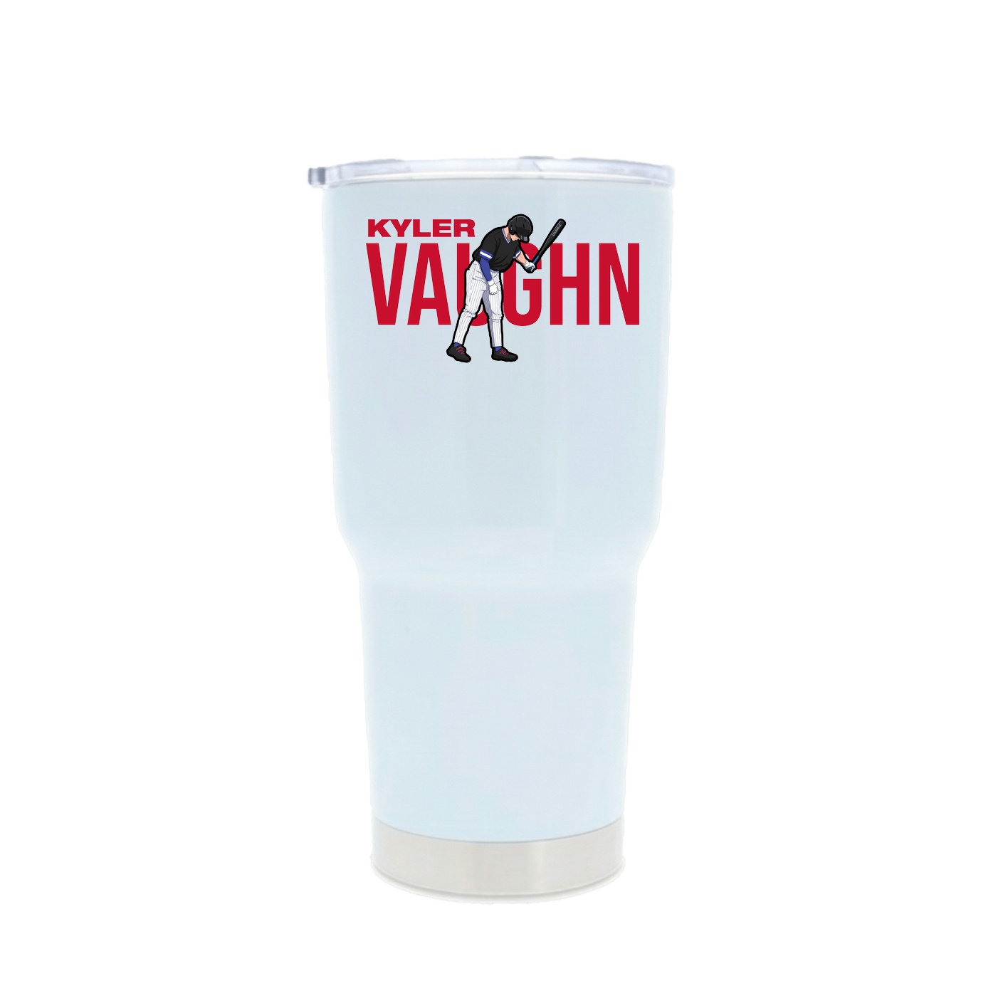 30oz Stainless Steel Tumbler — Player Name in White