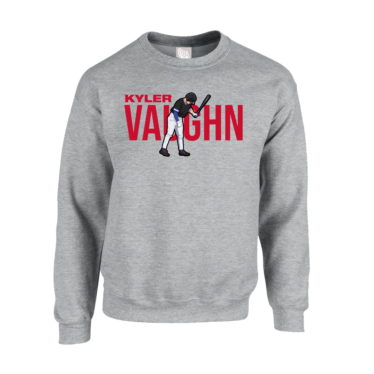 Fleece Crew — Player Name in Grey