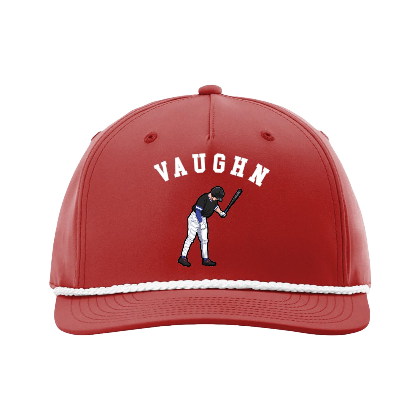 Five-Panel Classic Rope Cap — Shirsey Arch in Red