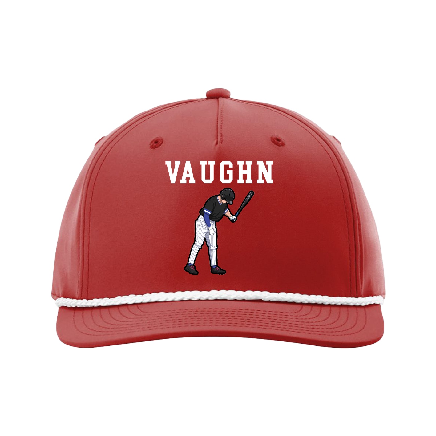 Five-Panel Classic Rope Cap — Shirsey in Red