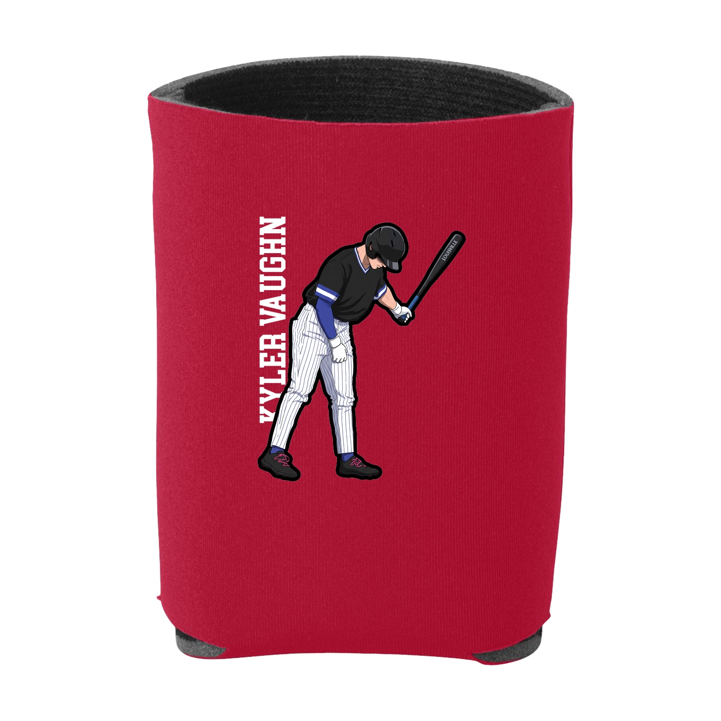 Can Holder — Name Vertical in Red