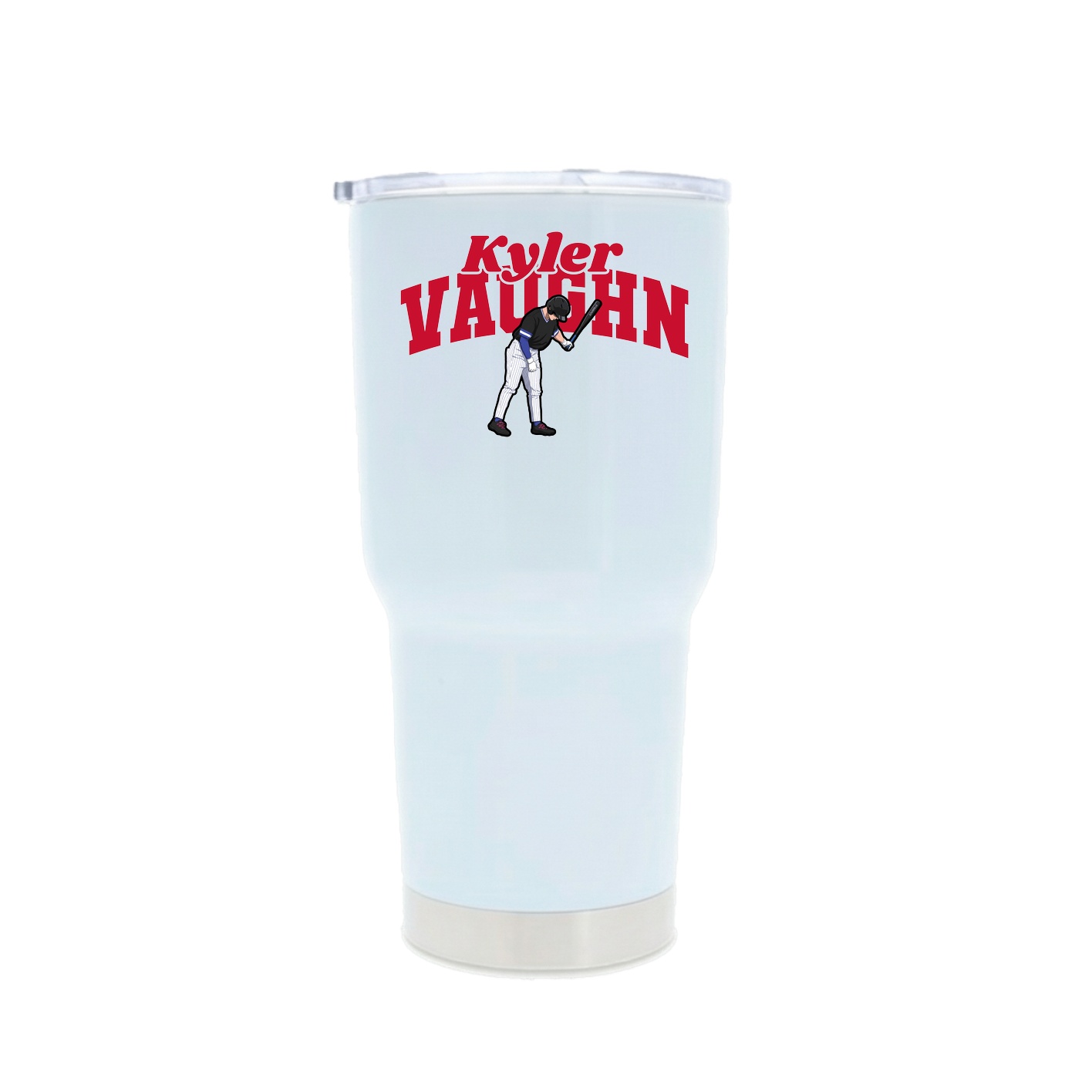 30oz Stainless Steel Tumbler — Signature Arch in White