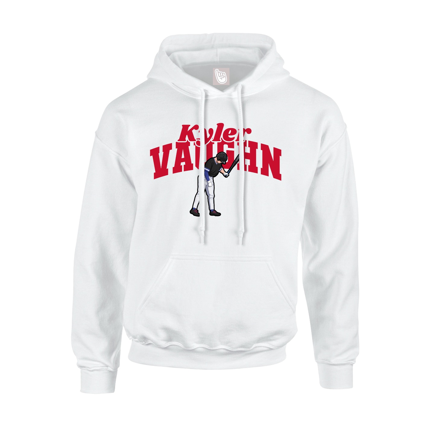 Youth Hoodie — Signature Arch in White