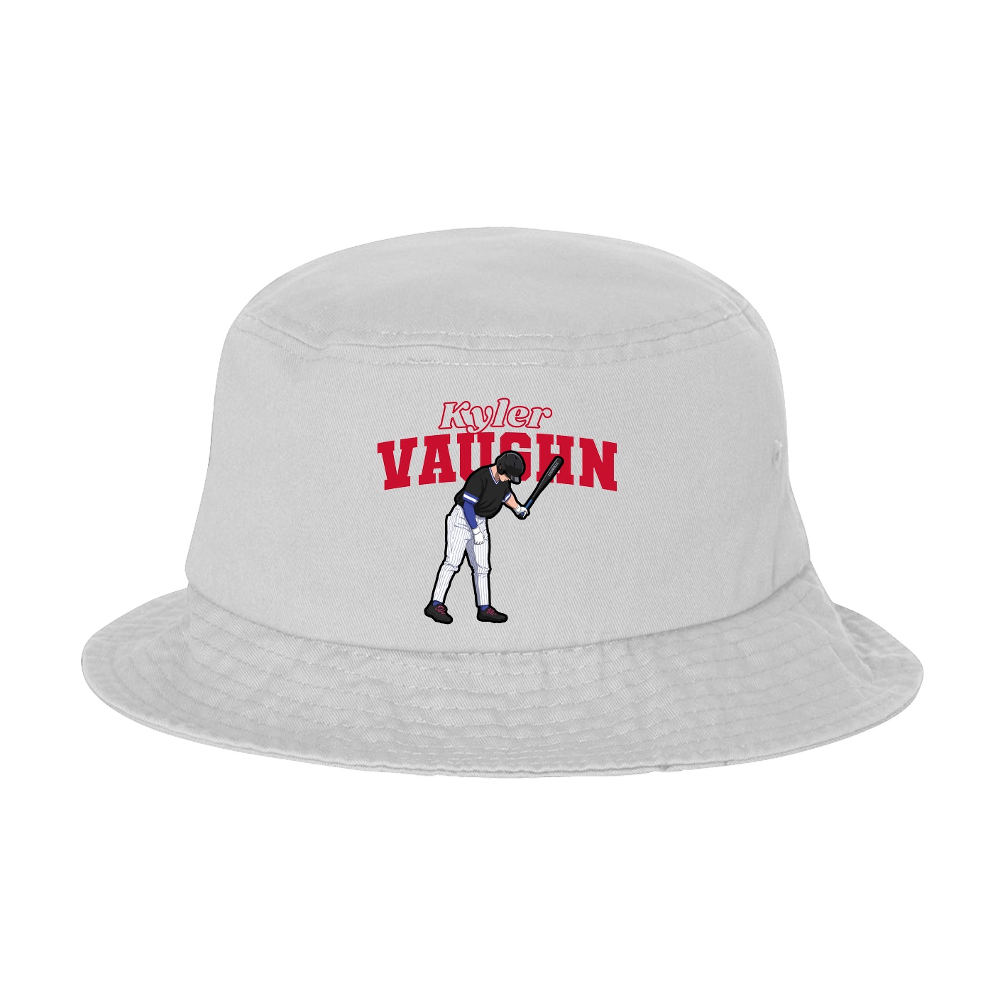 Bucket Cap — Name Arch in White