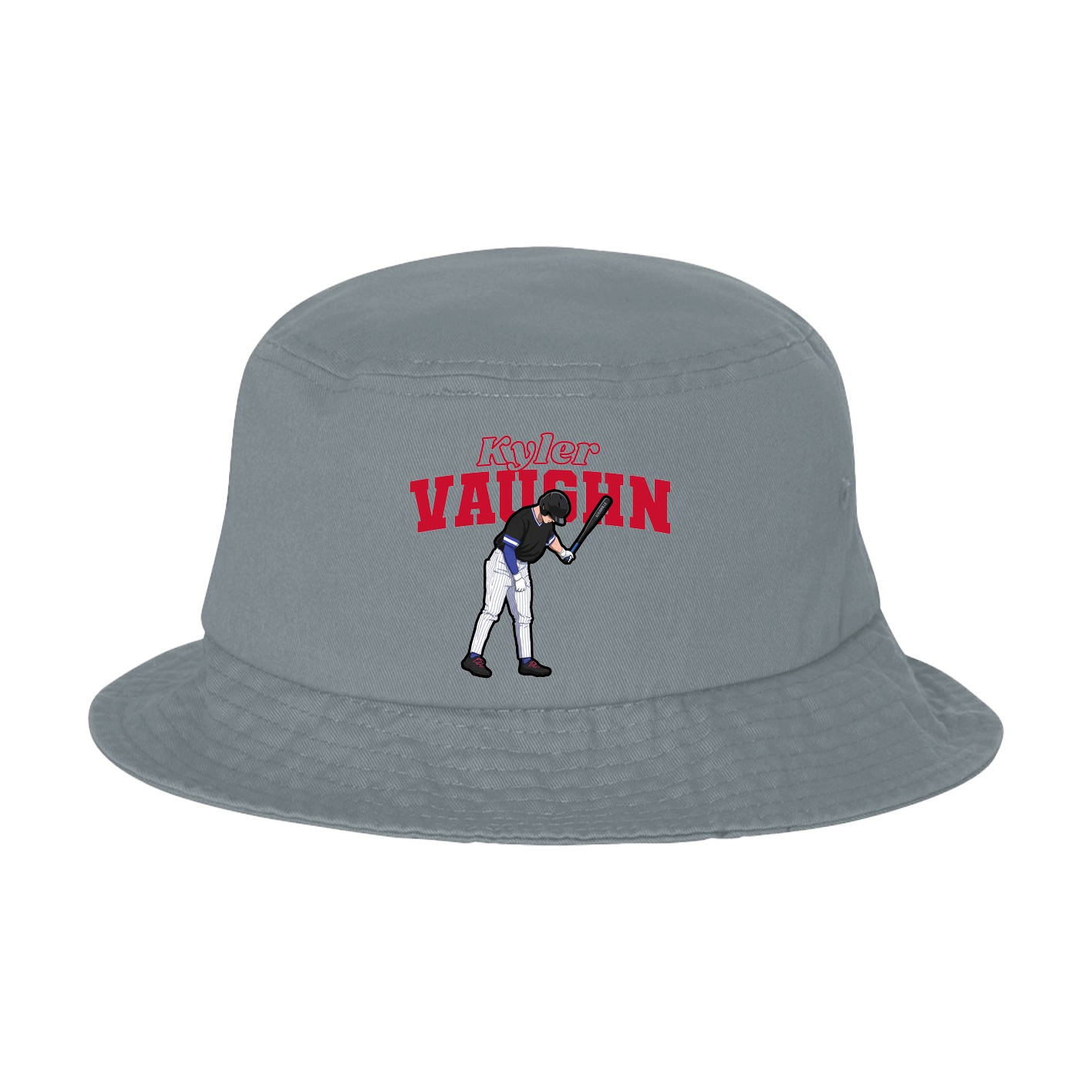 Bucket Cap — Name Arch in Grey