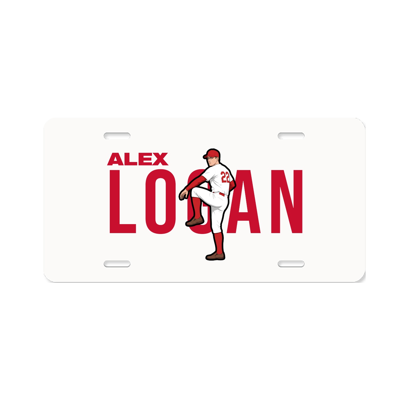 License Plate — Player Name in Classic