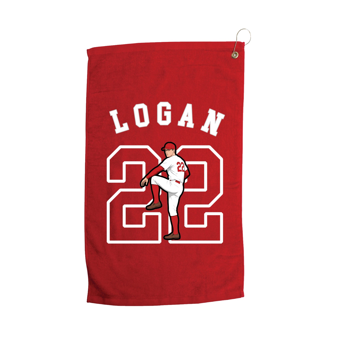 Golf Towel — Shirsey Arch in Red
