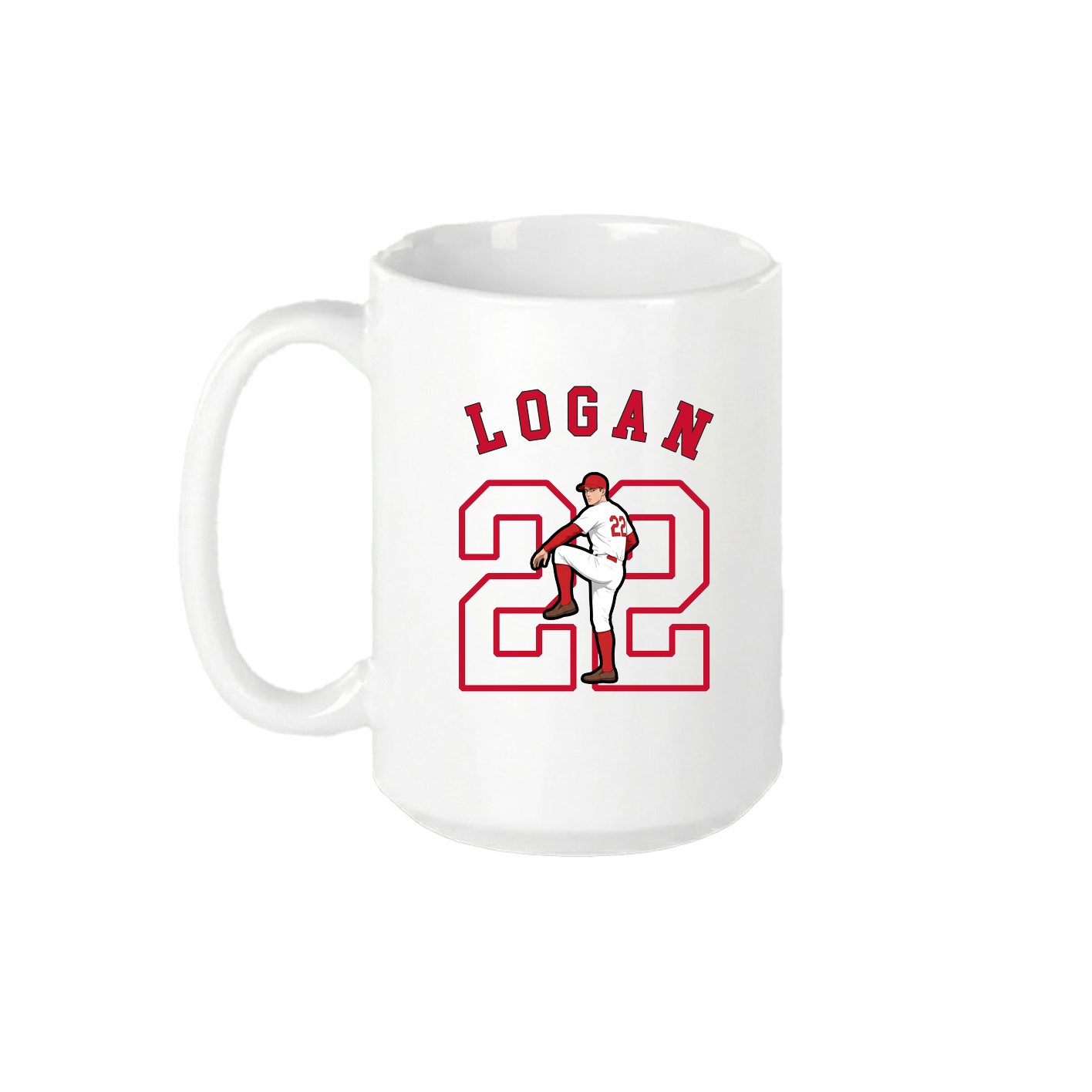 15oz Coffee Mug — Shirsey Arch in White
