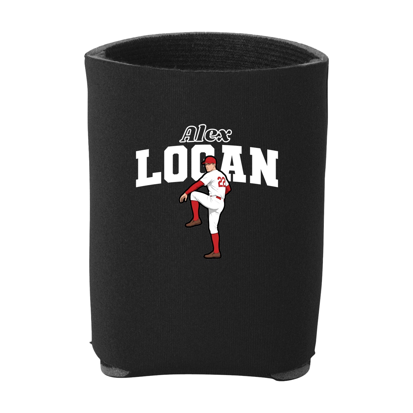 Can Holder — Name Arch in Black
