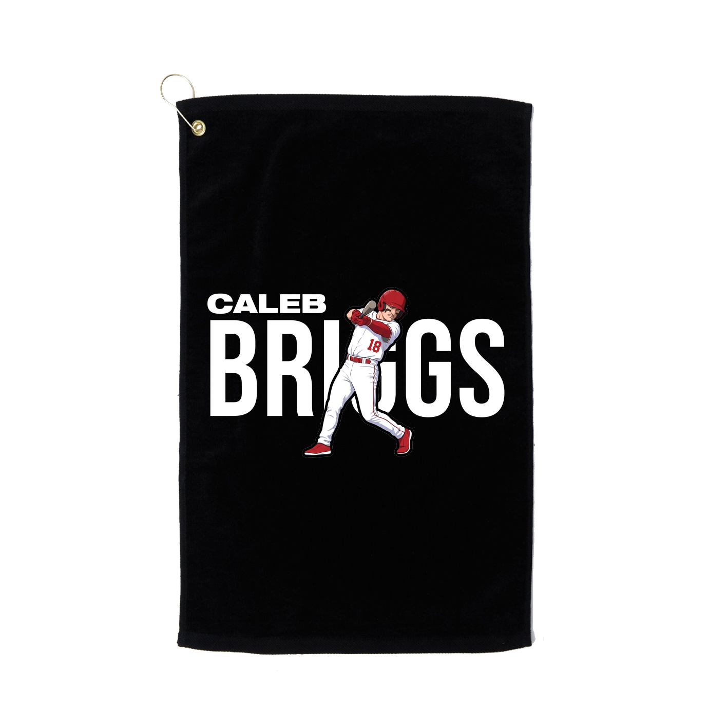 Golf Towel — Player Name in Black