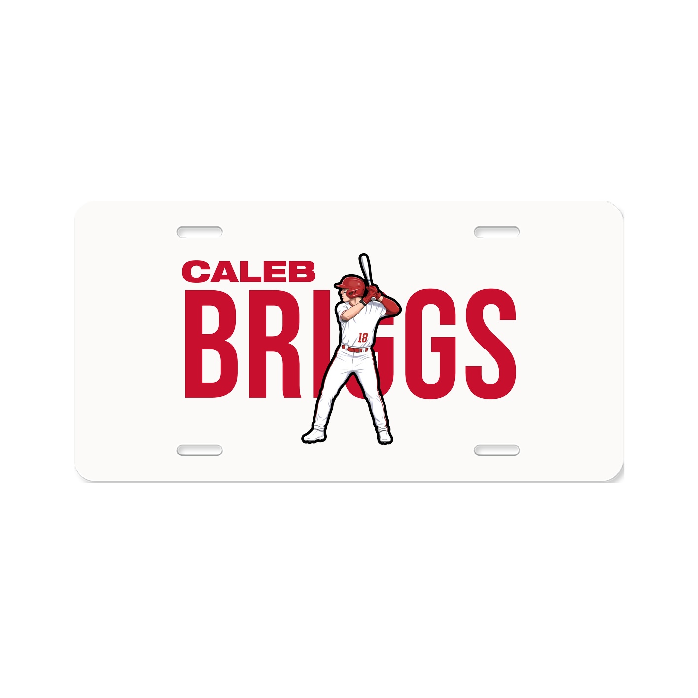 License Plate — Player Name in Classic