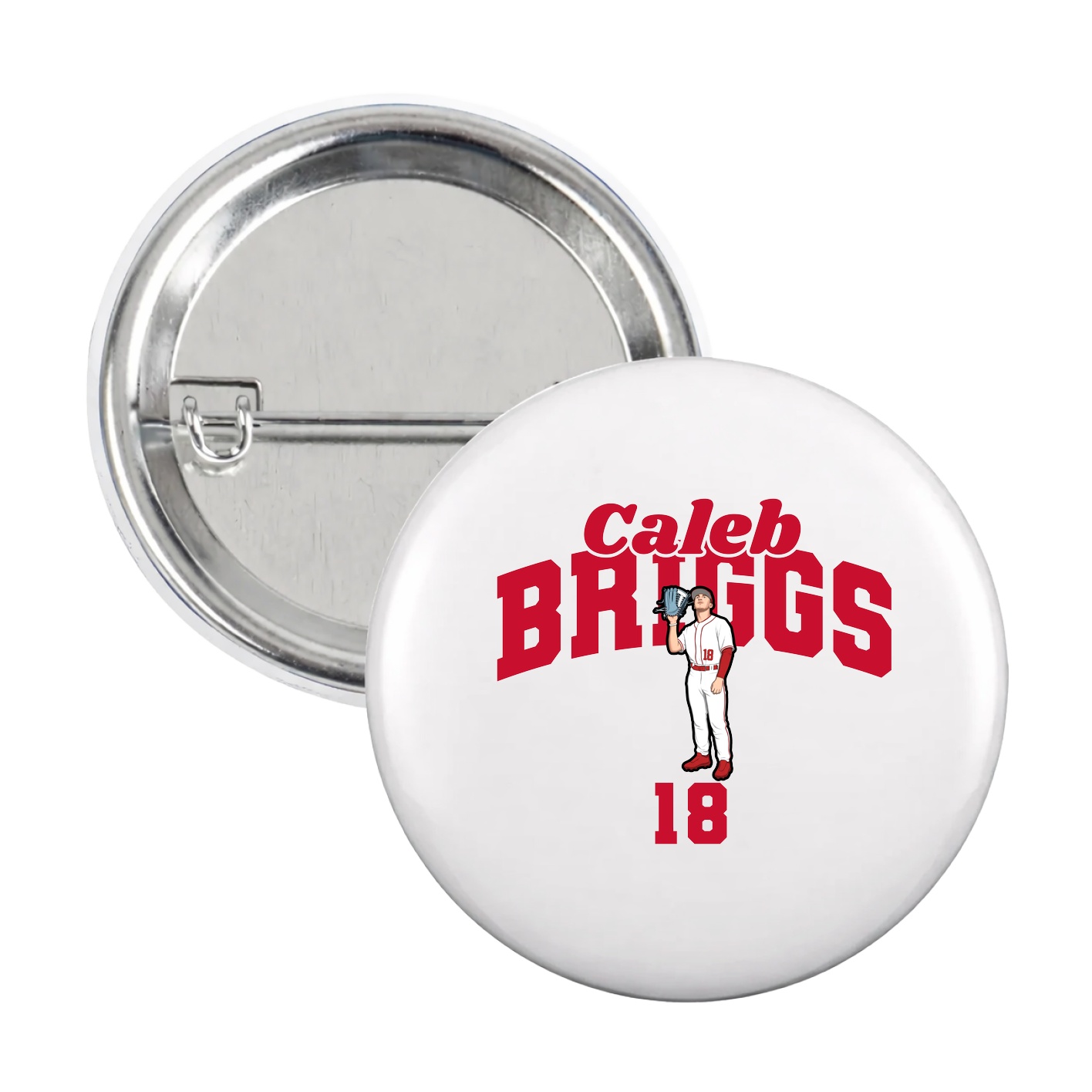 Game Day Button — Signature Arch in White