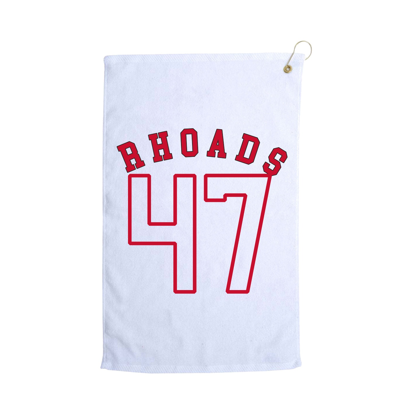 Golf Towel — Shirsey Arch in White