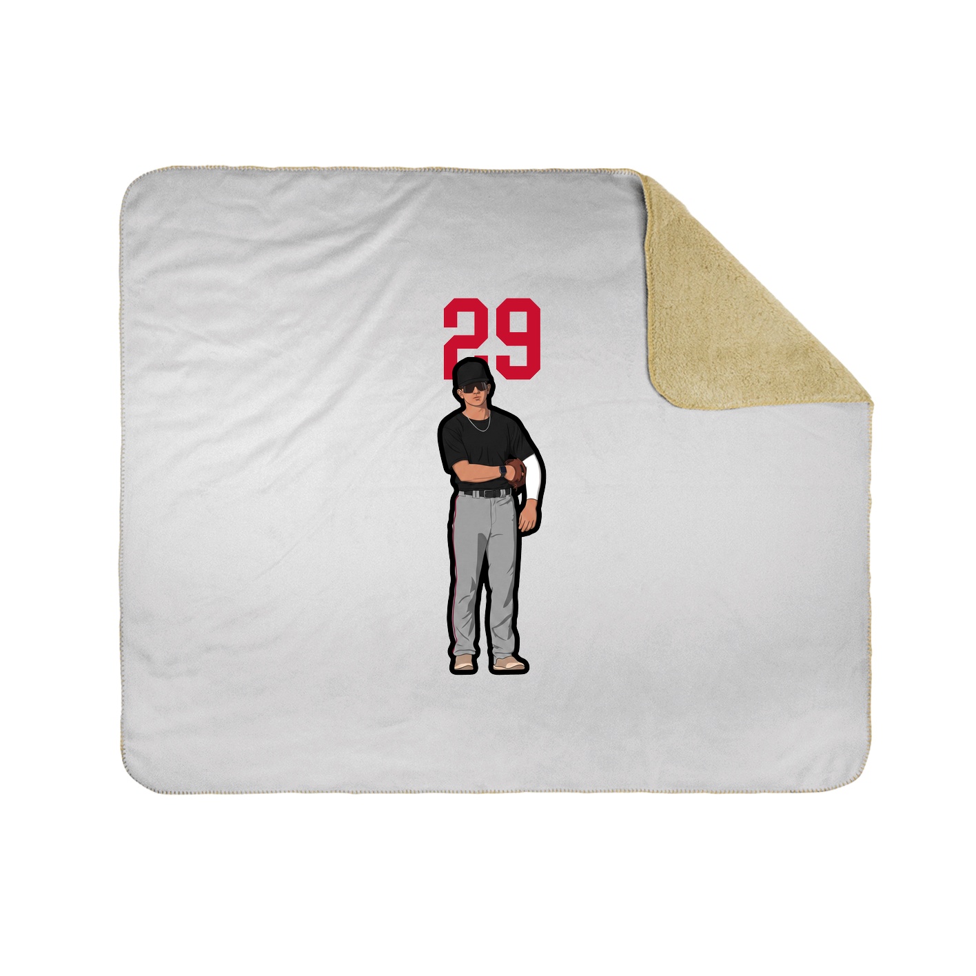 50x60 Sherpa Lined Throw Blanket