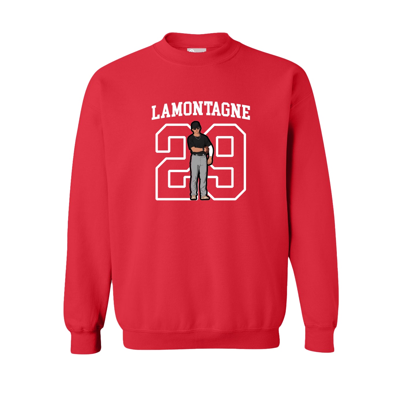 Fleece Crew — Shirsey in Red