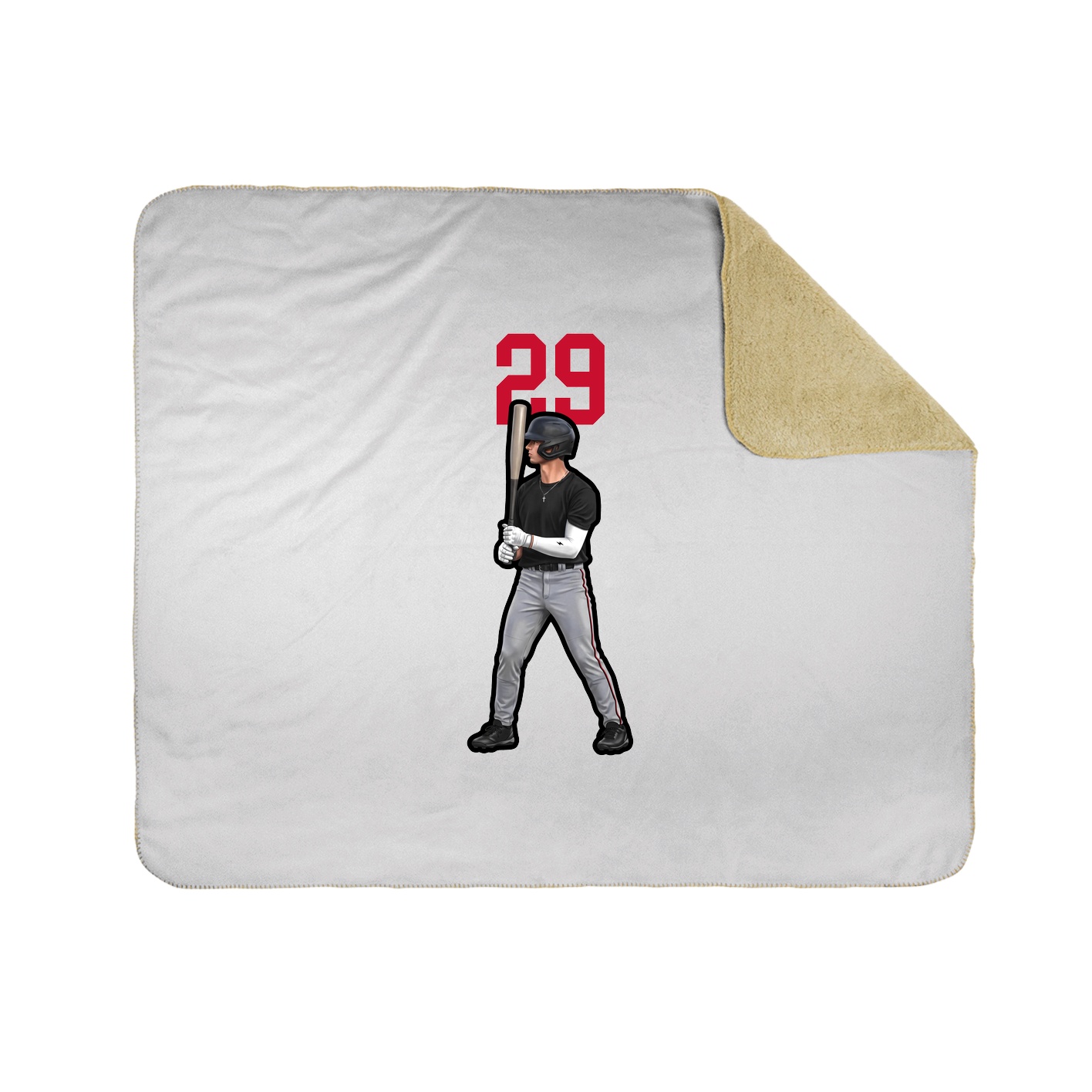 50x60 Sherpa Lined Throw Blanket