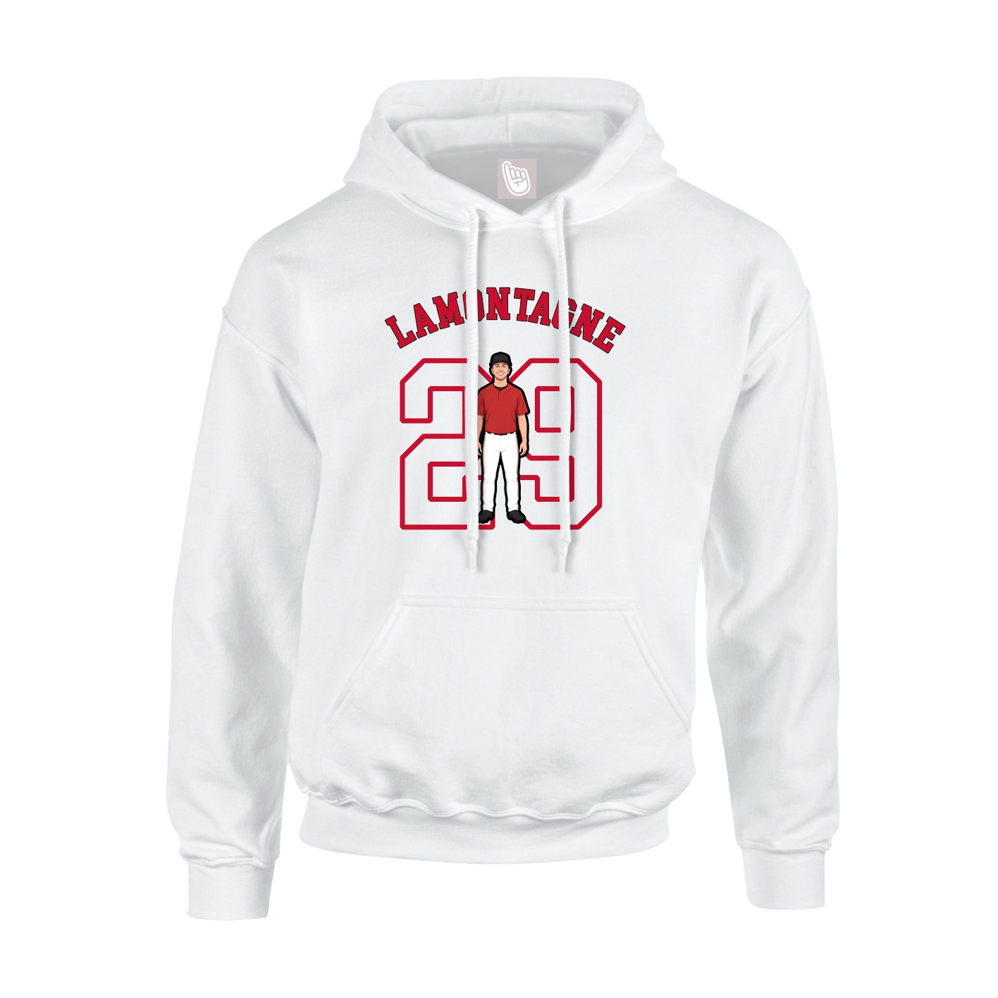 Youth Hoodie — Shirsey Arch in White