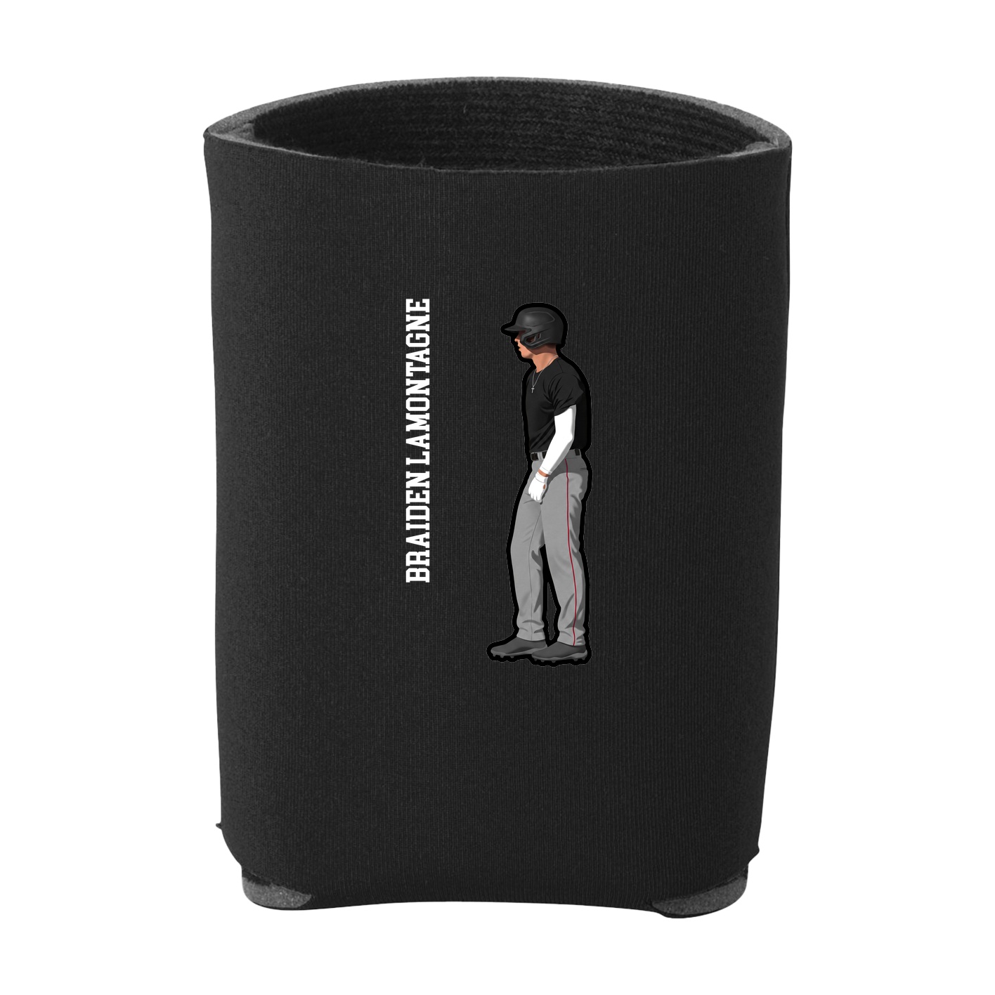 Can Holder — Name Vertical in Black