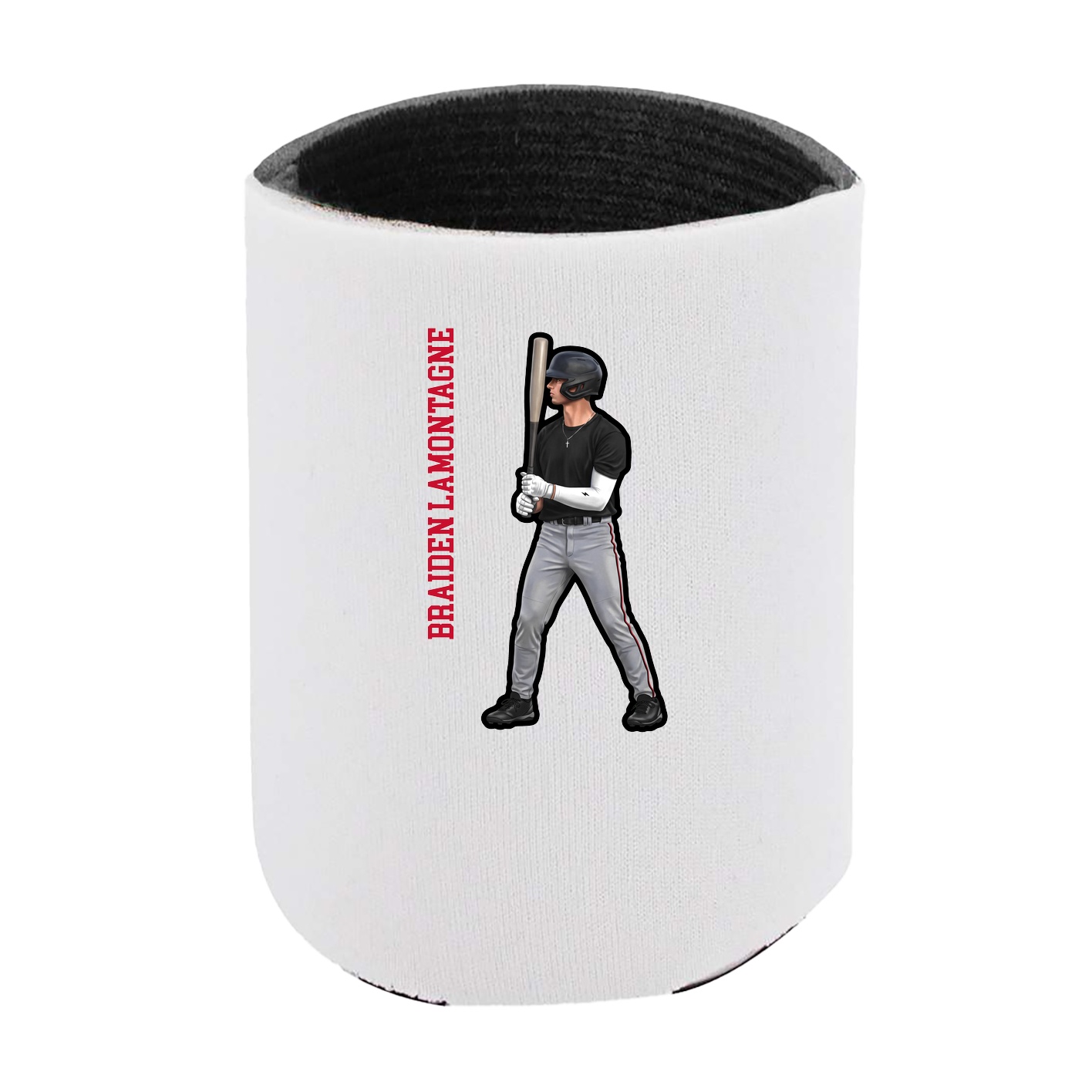Can Holder — Name Vertical in White