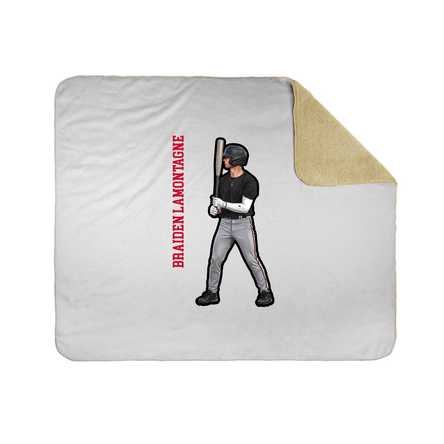 50x60 Sherpa Lined Throw Blanket