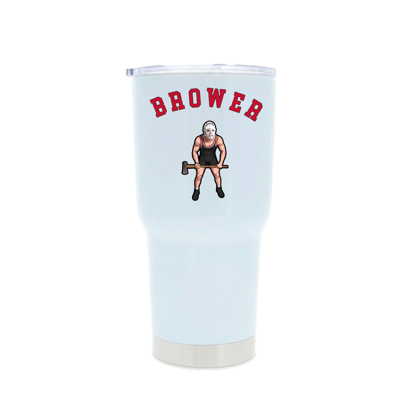 30oz Stainless Steel Tumbler — Shirsey Arch in White
