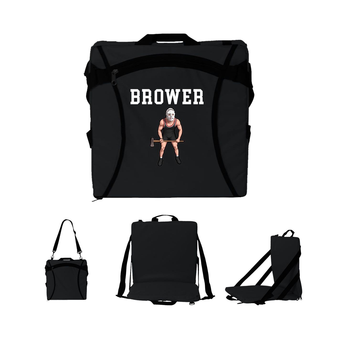 Folding Stadium Seat — Shirsey in Black
