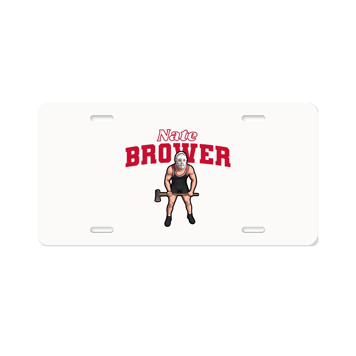 License Plate — Name Arch in Classic