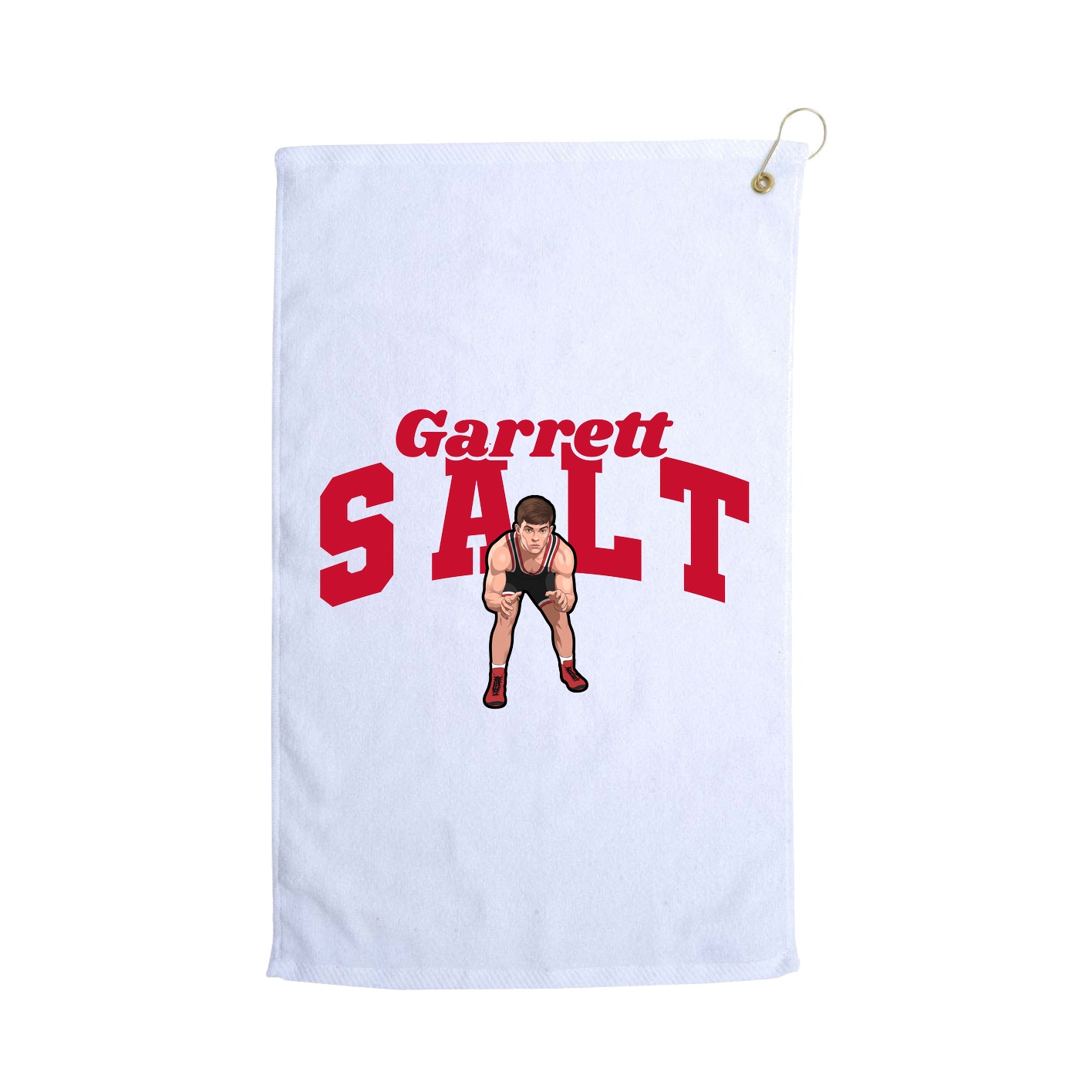 Golf Towel — Signature Arch in White
