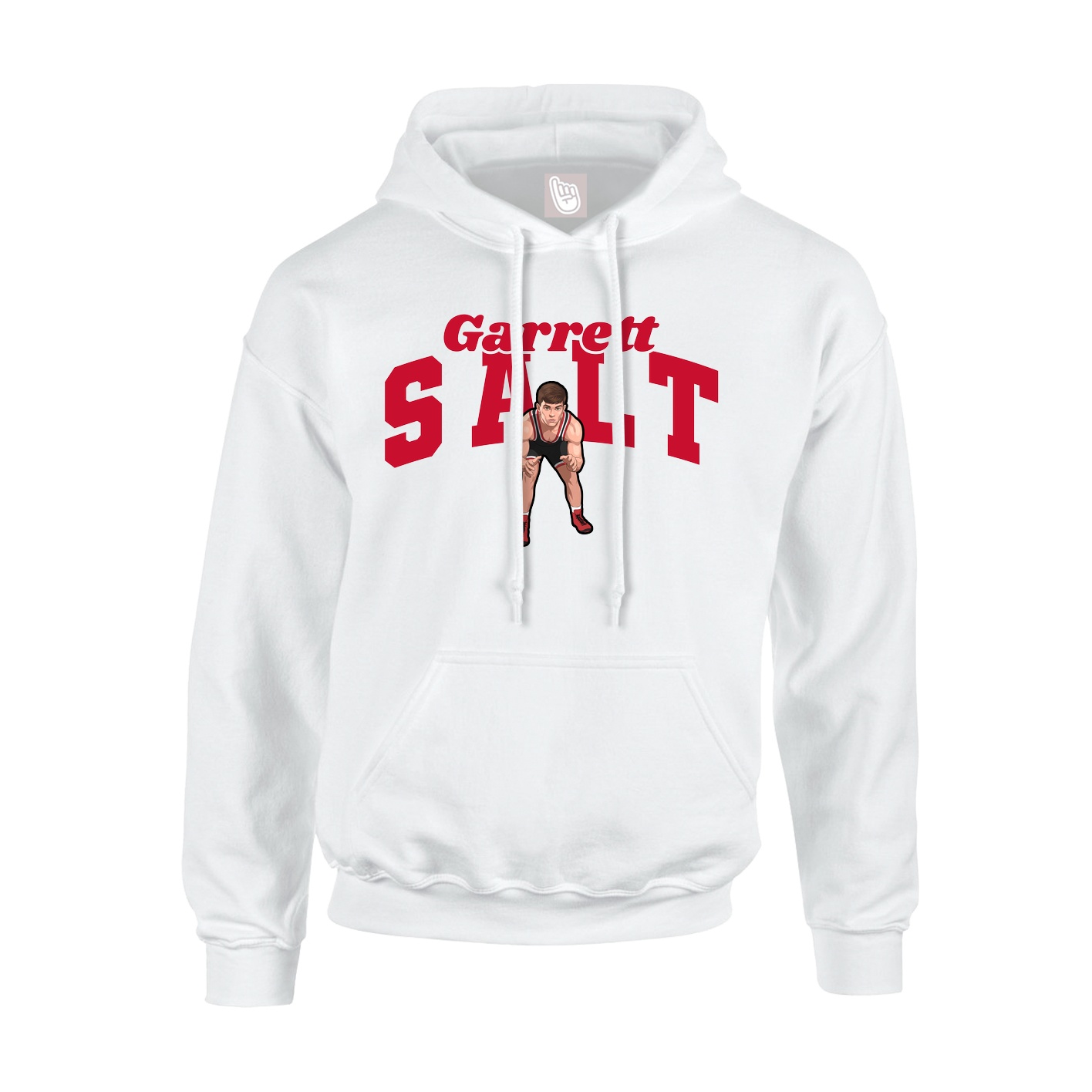 Hoodie — Signature Arch in White
