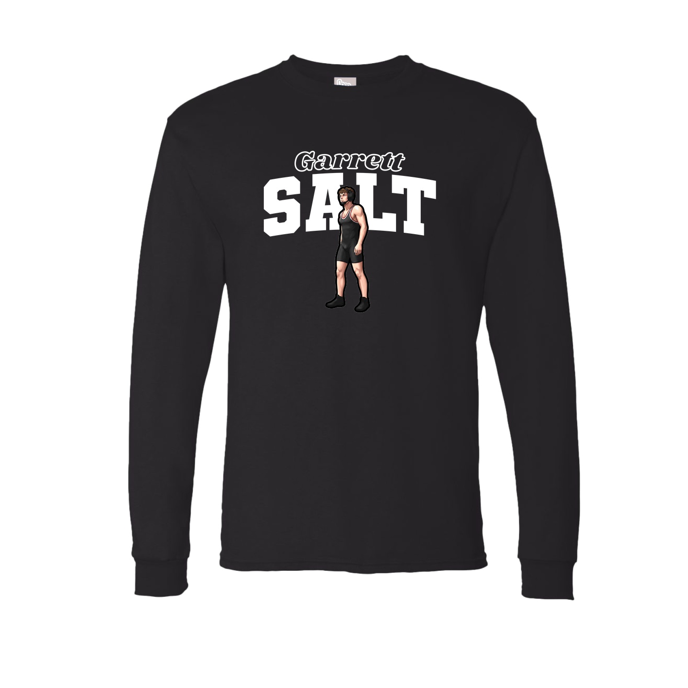 Long Sleeve Tee — Name Arch in Black