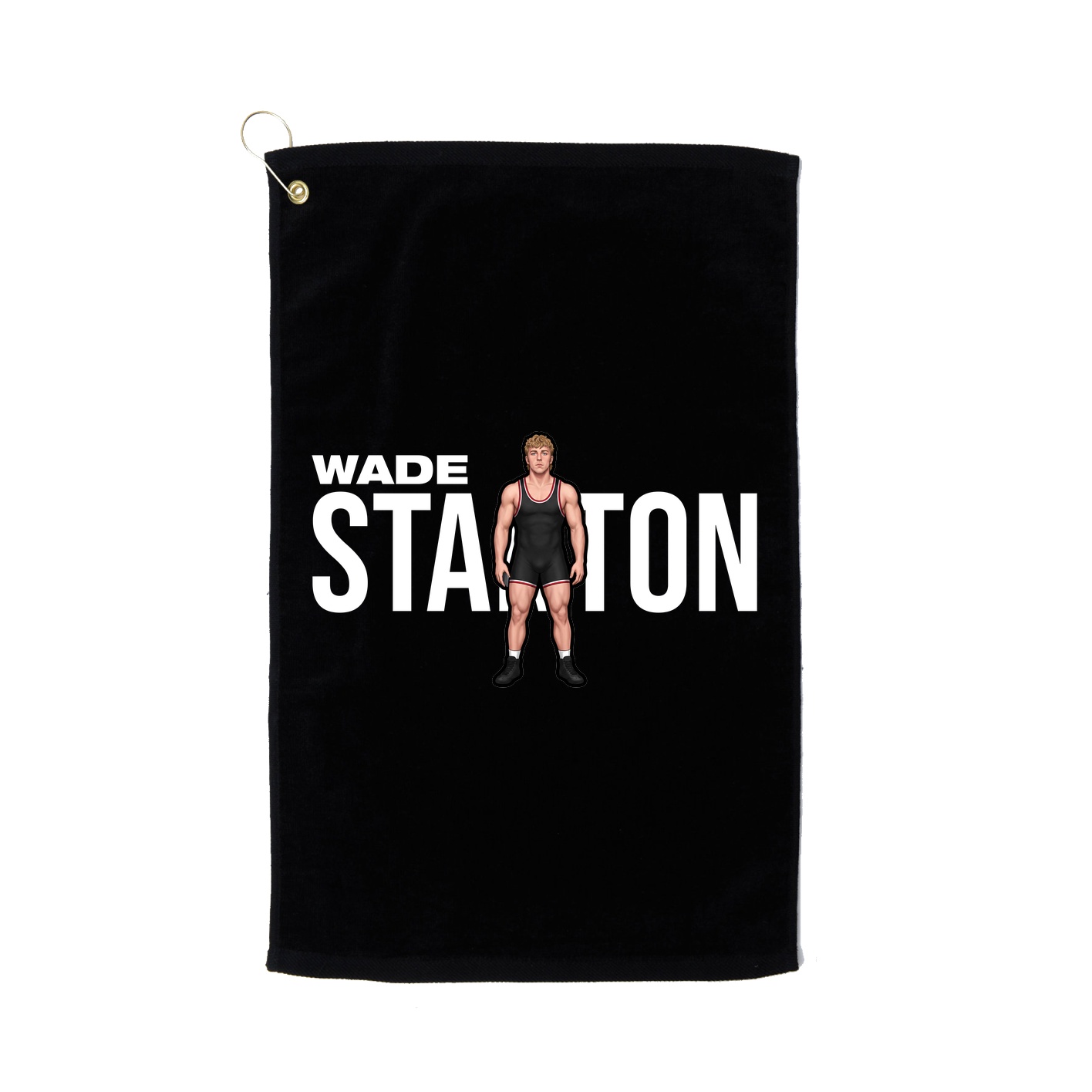 Golf Towel — Player Name in Black