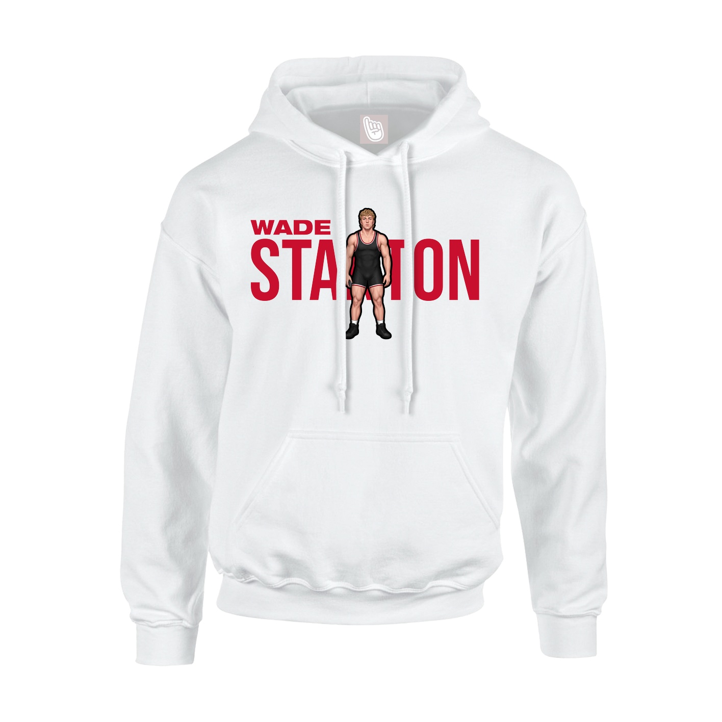 Youth Hoodie — Player Name in White