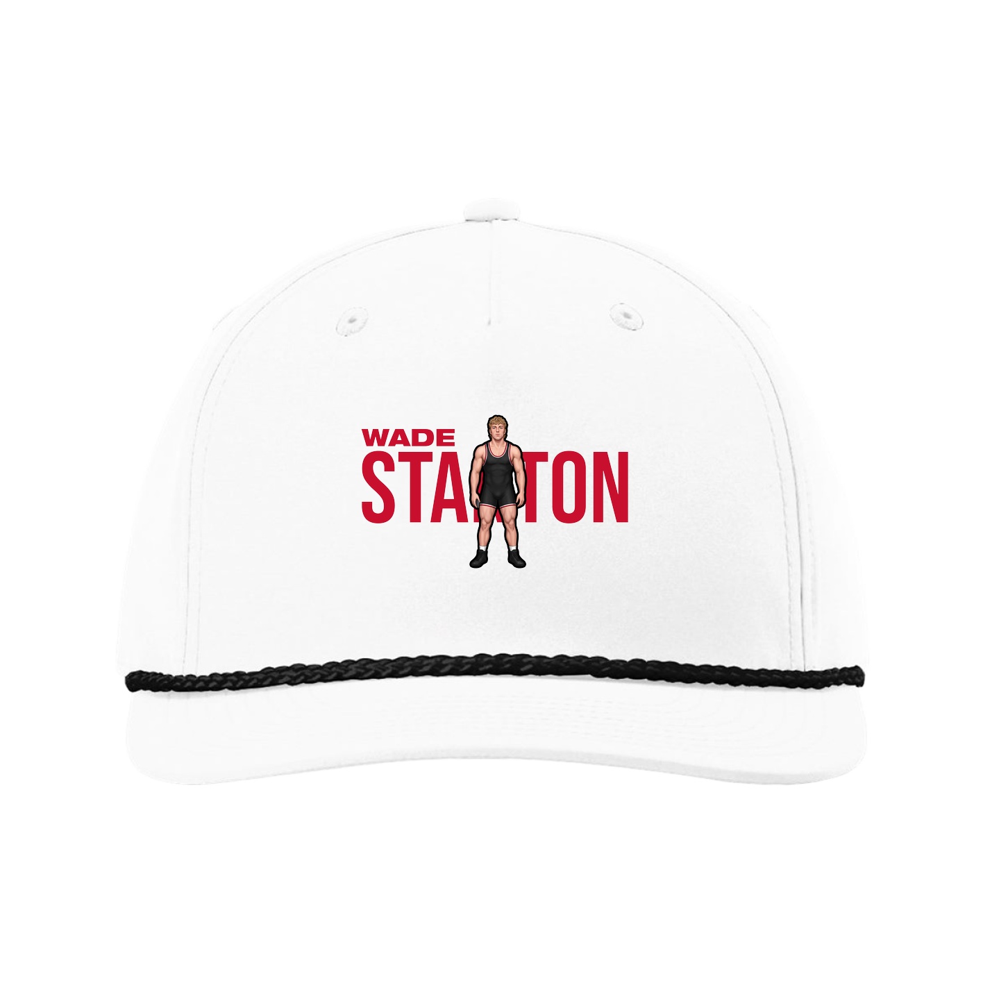 Five-Panel Classic Rope Cap — Player Name in White