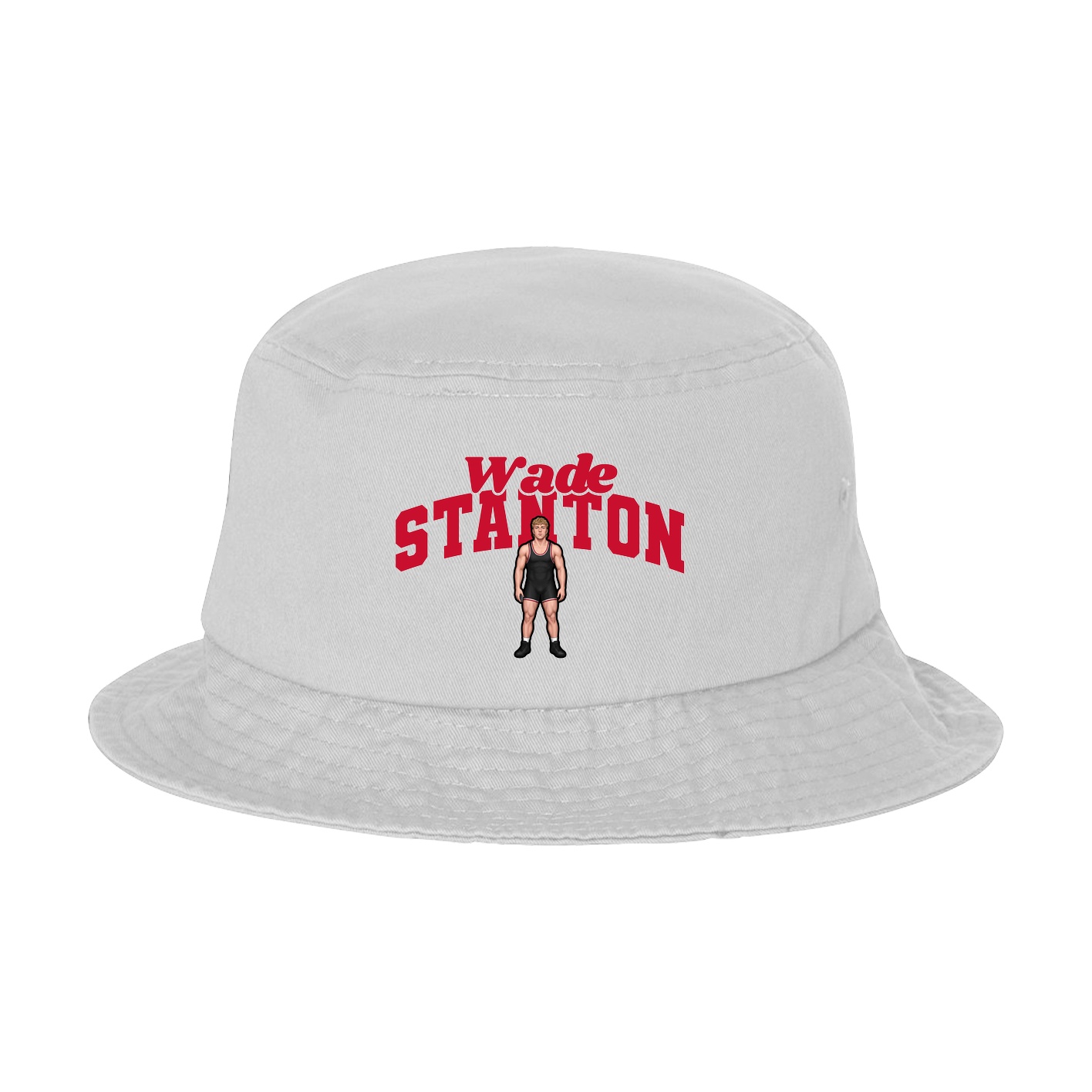 Bucket Cap — Signature Arch in White