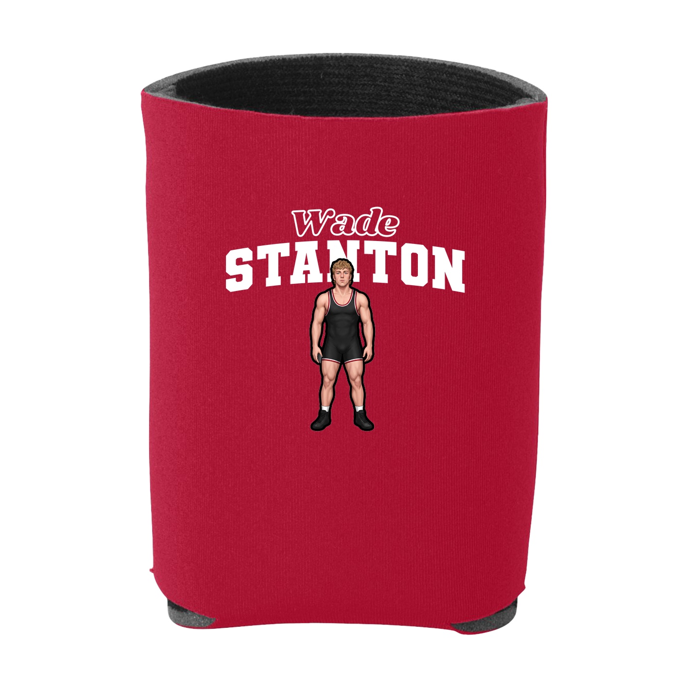 Can Holder — Name Arch in Red