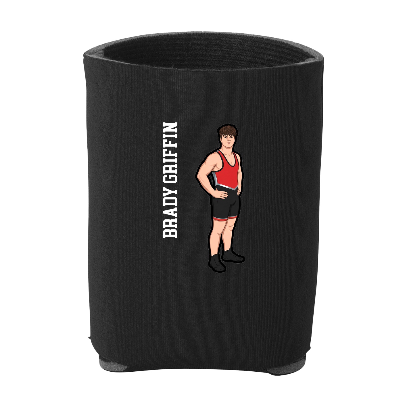 Can Holder — Name Vertical in Black