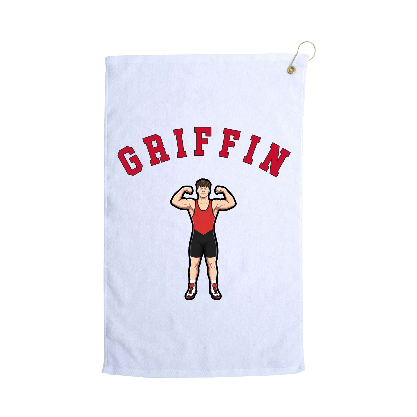 Golf Towel — Shirsey Arch in White