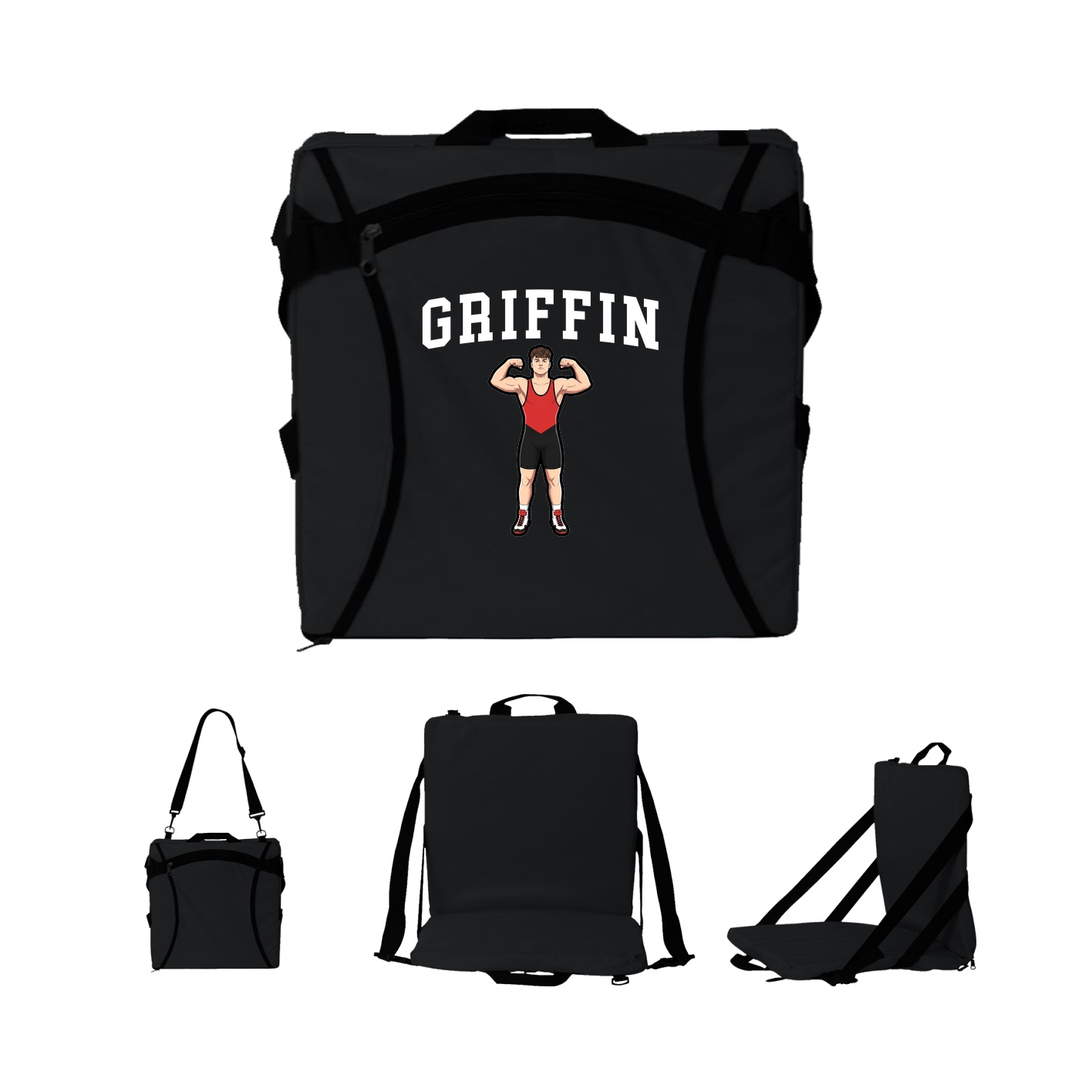 Folding Stadium Seat — Shirsey in Black