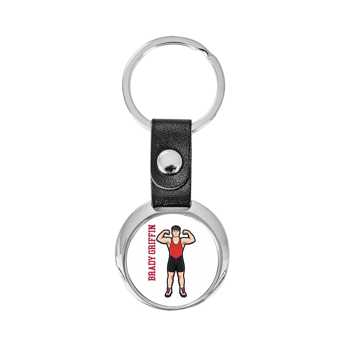 Key Chain — Name Vertical in Classic