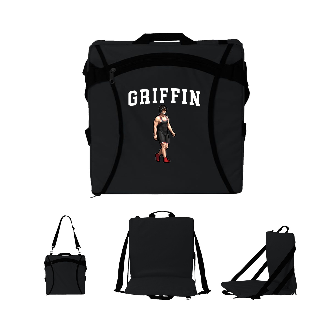 Folding Stadium Seat — Shirsey in Black