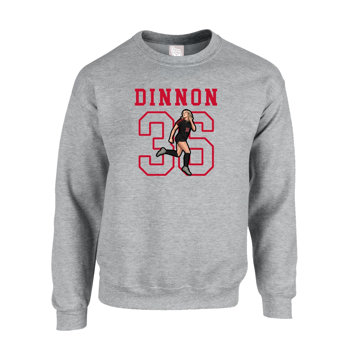 Fleece Crew — Shirsey in Grey